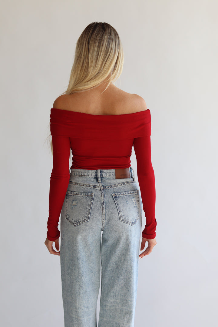 Off Shoulder Long Sleeve