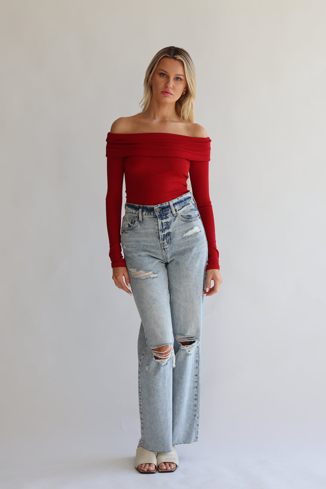 Off Shoulder Long Sleeve