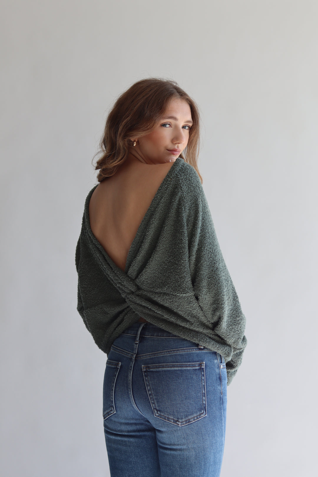 Twist Back Sweater