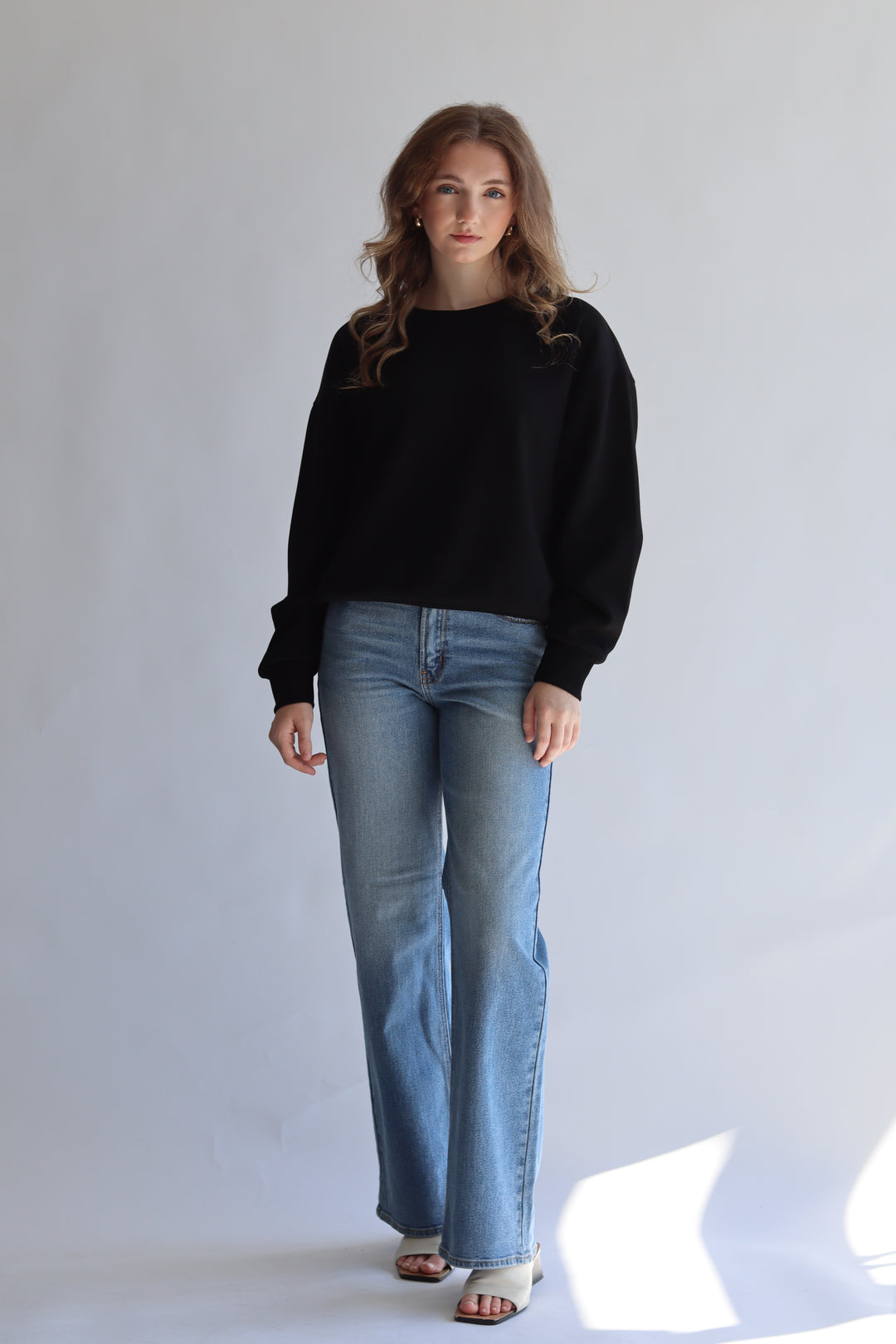 High Rise Full Length Straight Jean