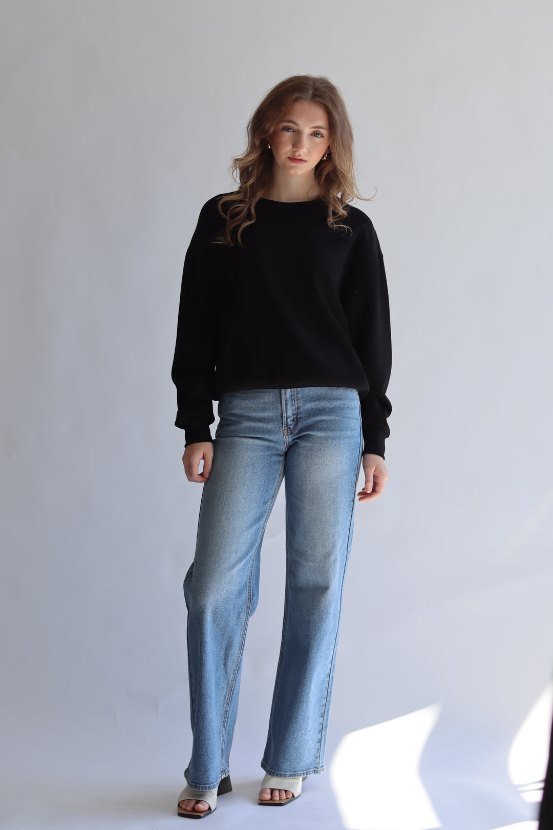 High Rise Full Length Straight Jean