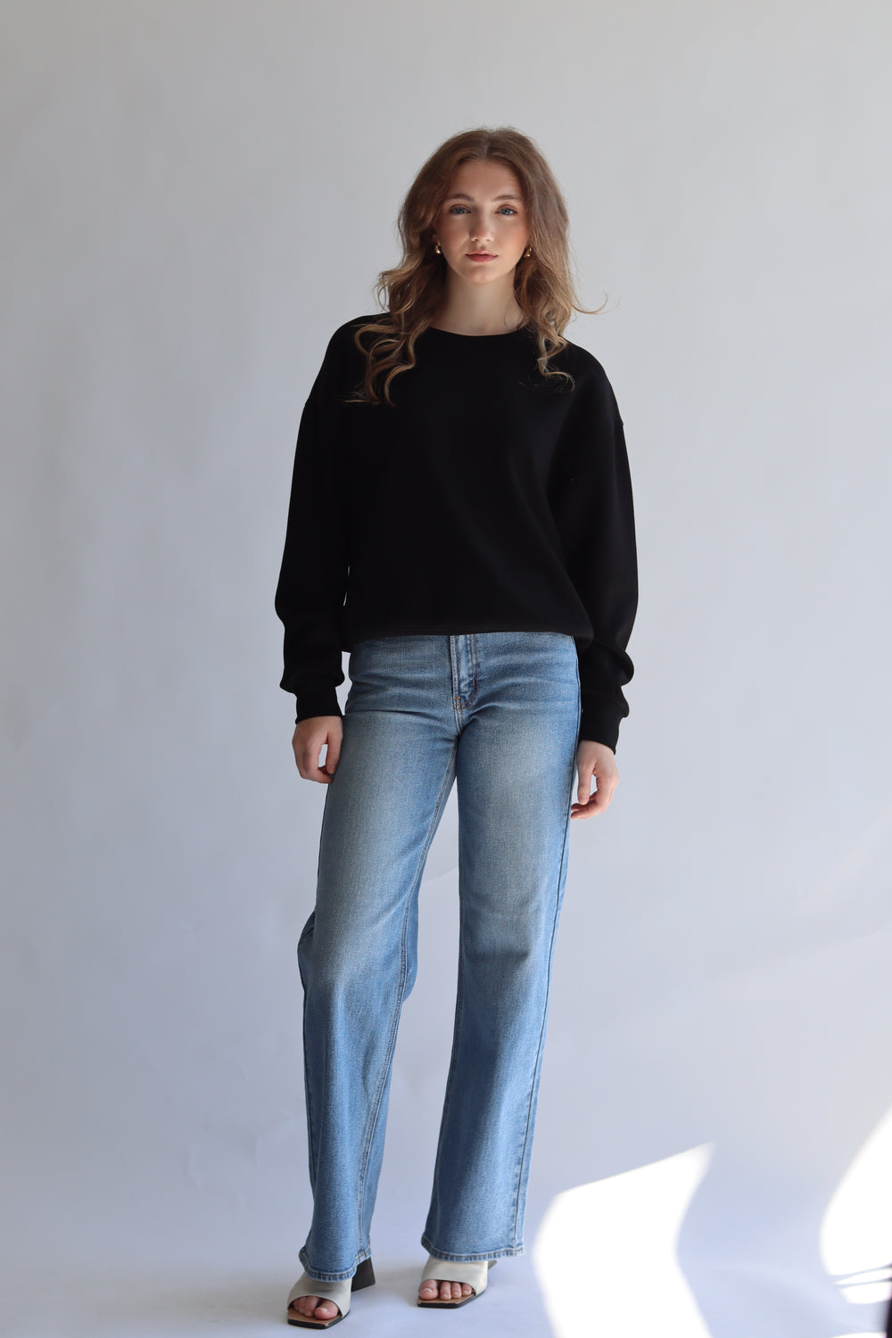 High Rise Full Length Straight Jean