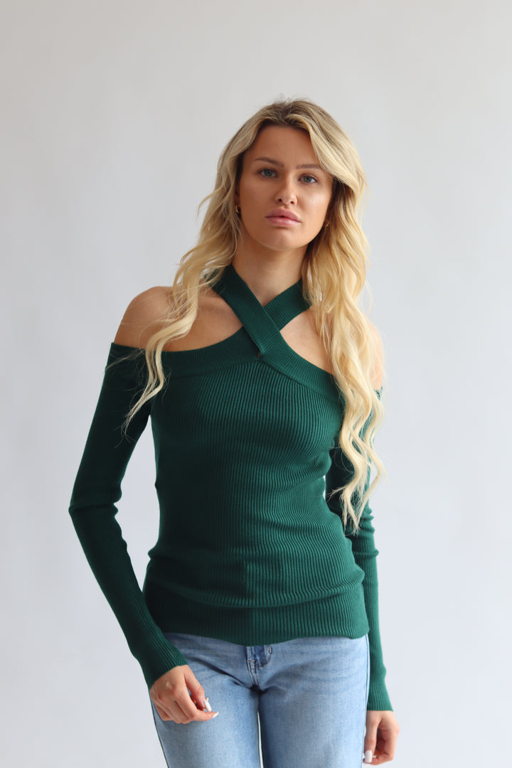 Twist Neck Sweater