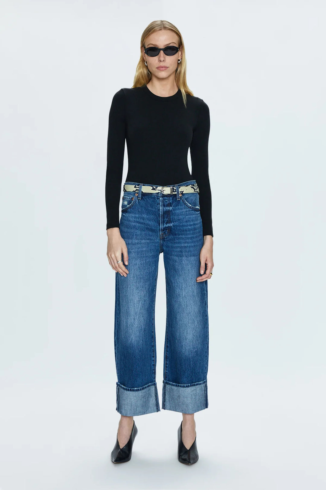 Pistola Ryder High Rise Cuffed Straight Jeans