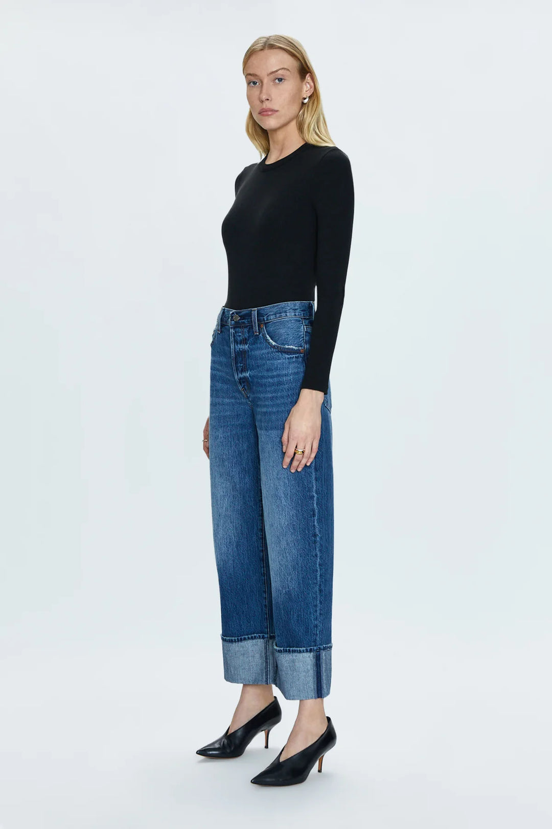 Pistola Ryder High Rise Cuffed Straight Jeans