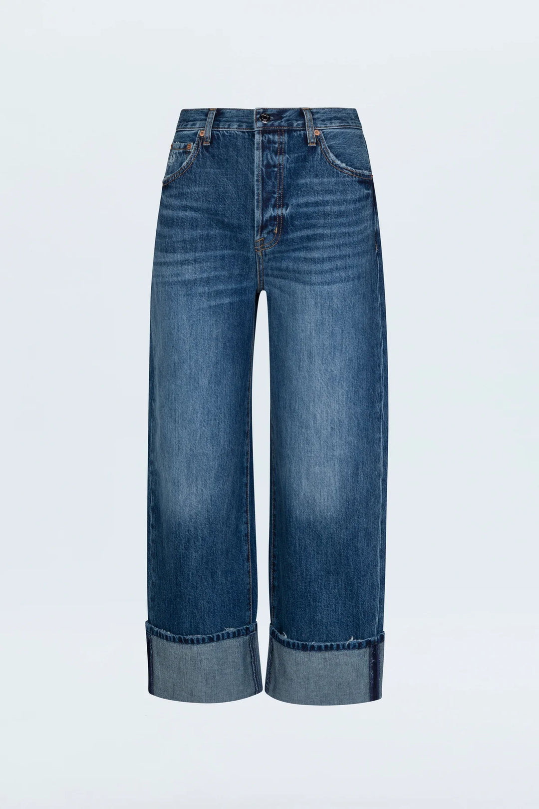 Pistola Ryder High Rise Cuffed Straight Jeans