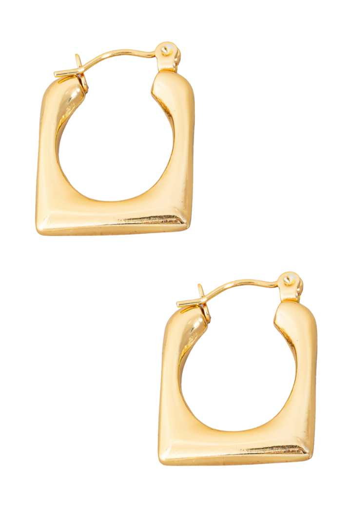 Mini Square Latch Hoop Earrings