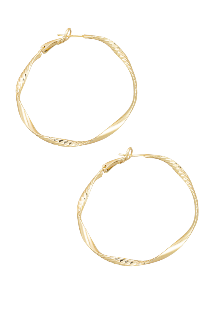 Metallic Hoop Earrings