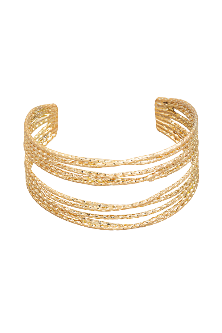 Metallic Strand Layered Bracelet