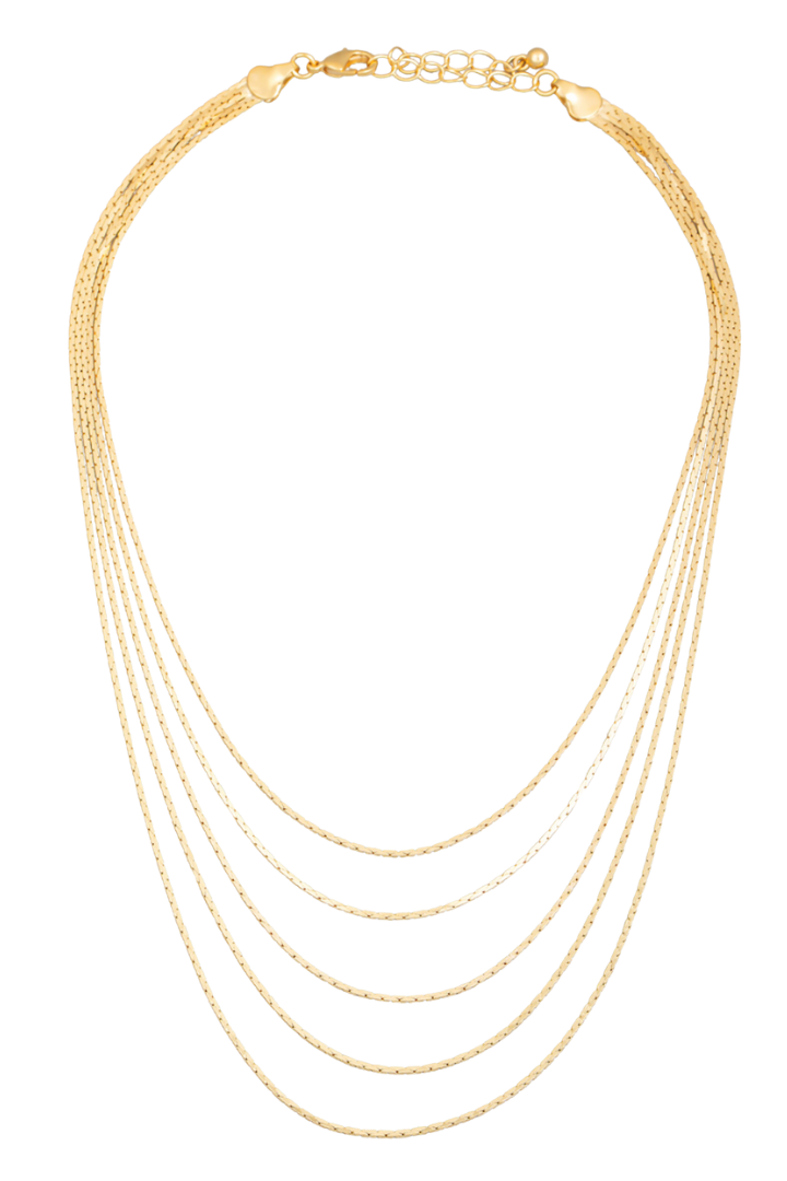 Five Layer Chain Necklace