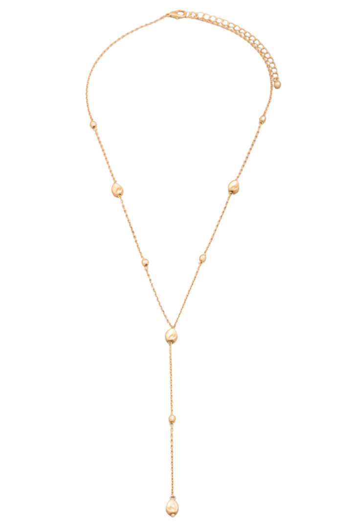 Teardrop Lariat Necklace