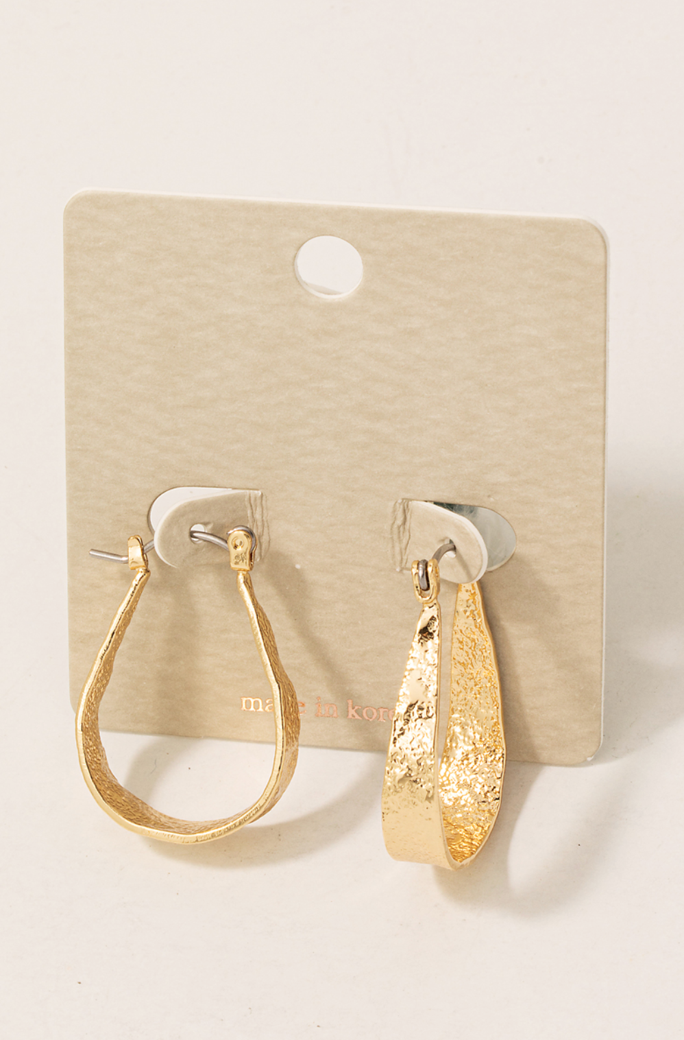 Oval Latch Hoop Earring