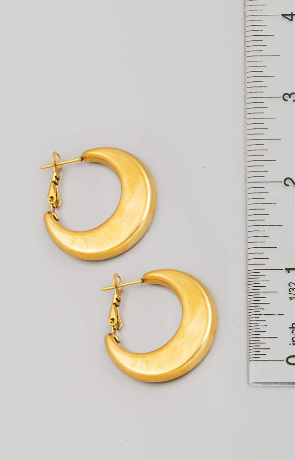 Crescent Hoop Earrings