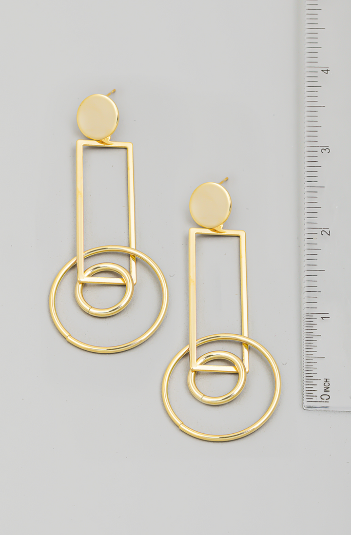 Geometric Drop Earrings