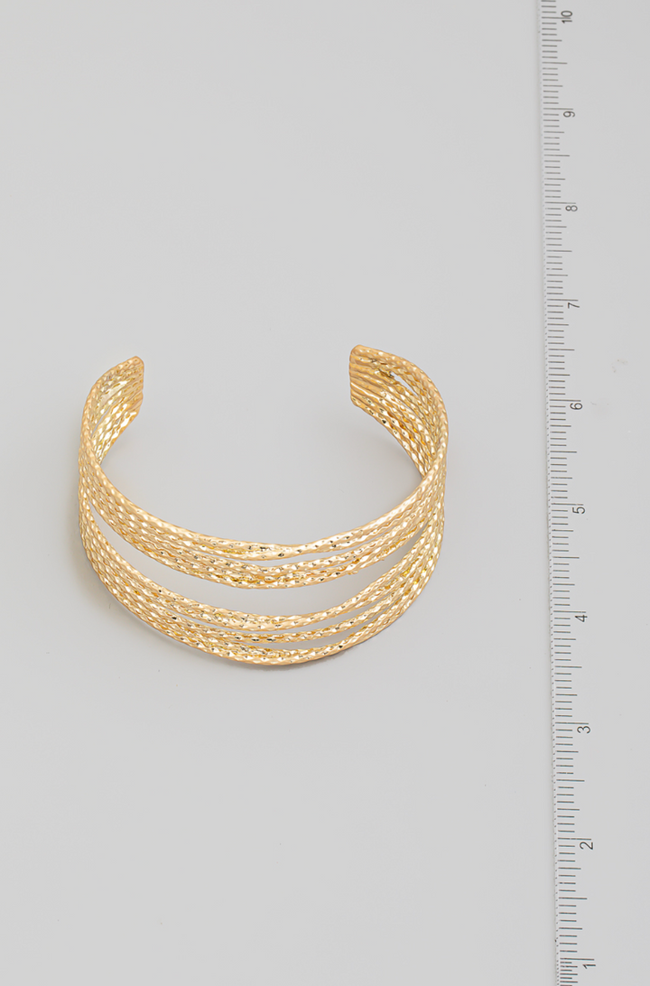 Metallic Strand Layered Bracelet