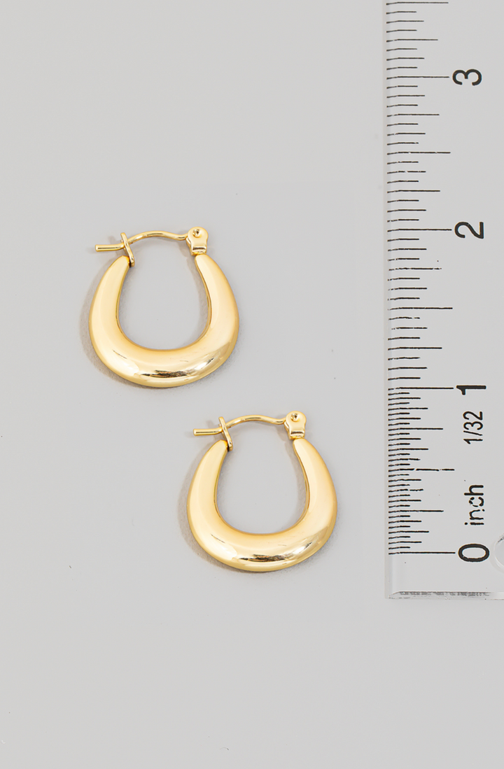 Pincatch Oval Hoop Earrings