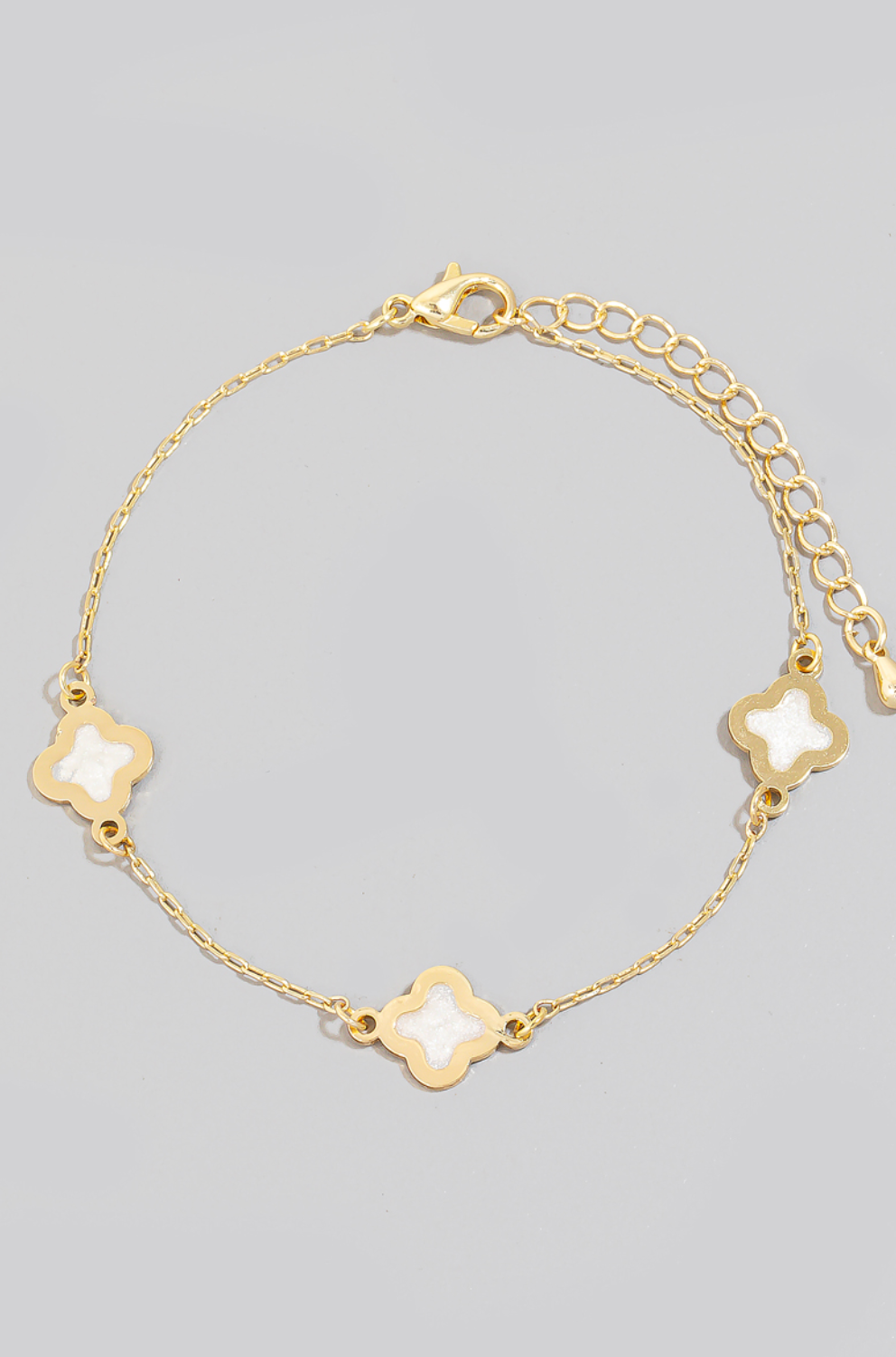 Enamel Clover Bracelet