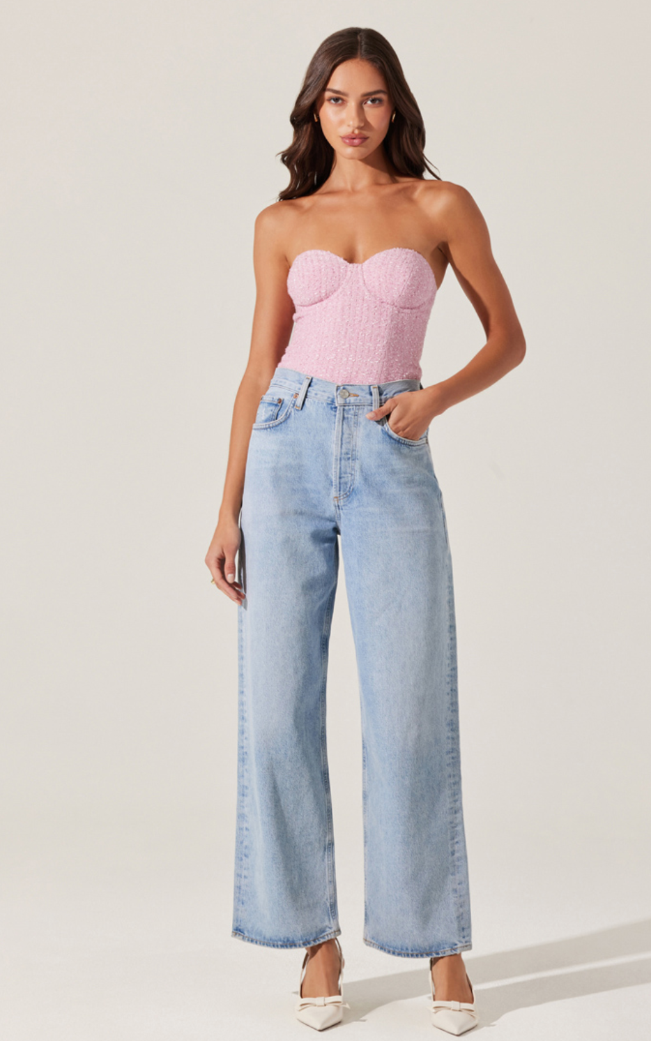 Indie Strapless Bustier Top