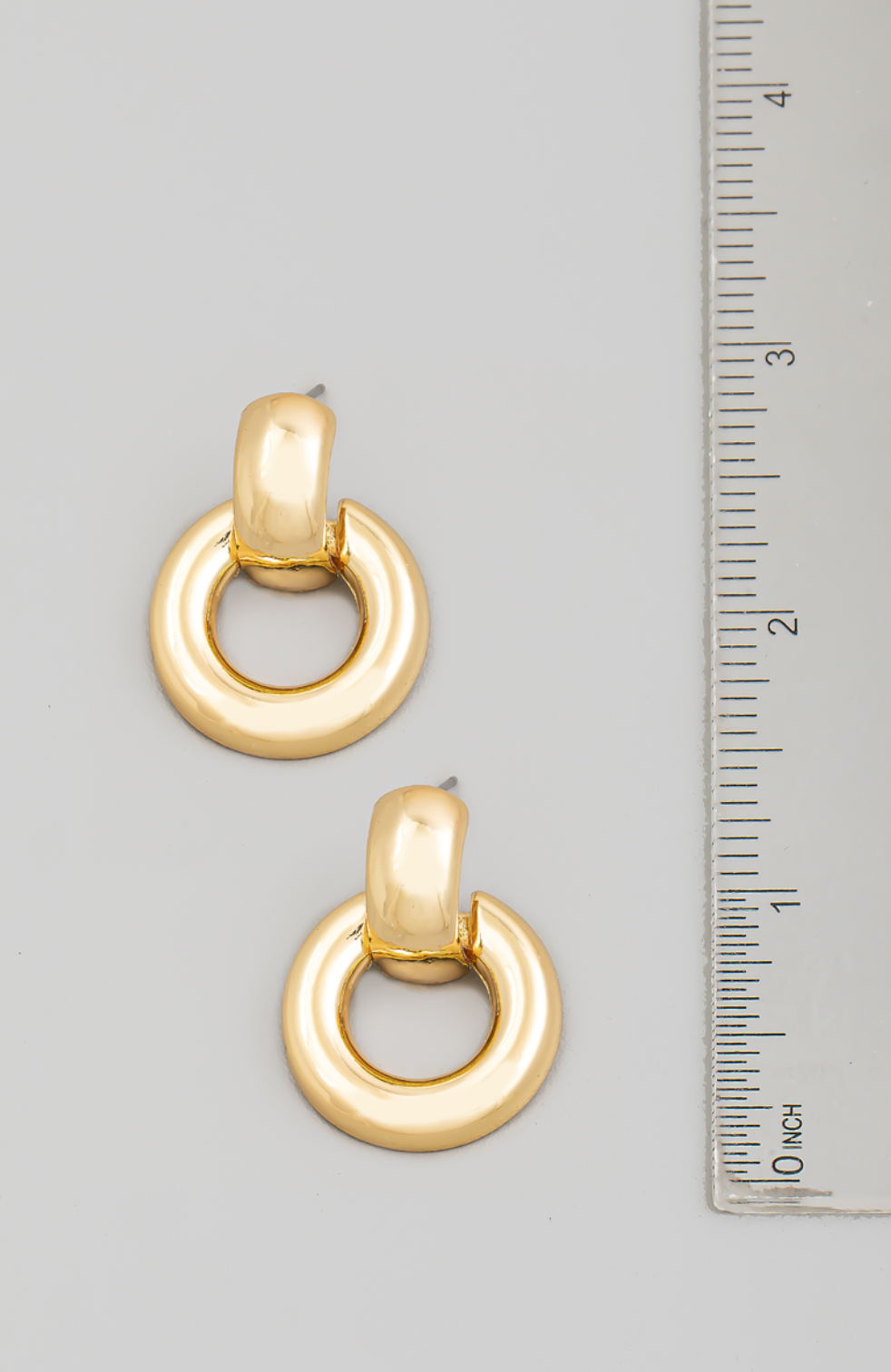 Circle Link Drop Earrings