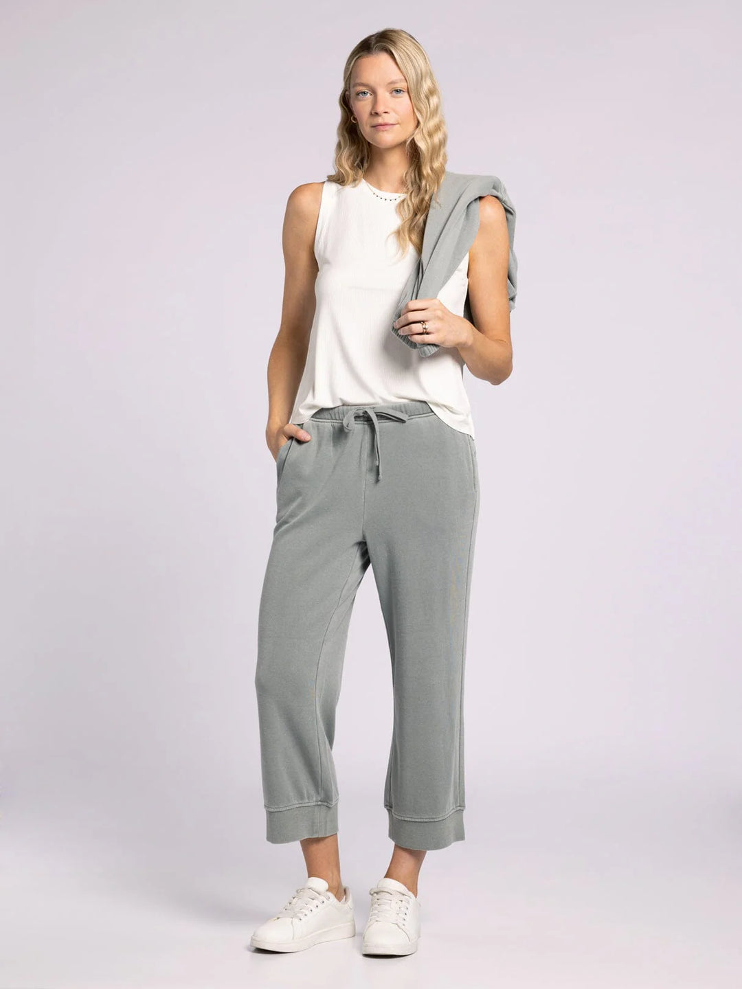 Canton Crop Sweat Pant