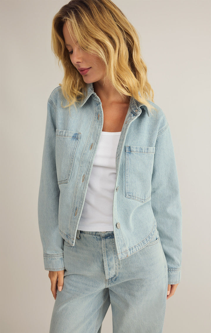 All Day Cropped Denim Jacket