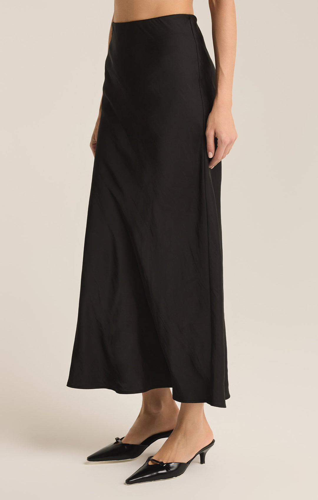 Europa Poly Sheen Satin Skirt