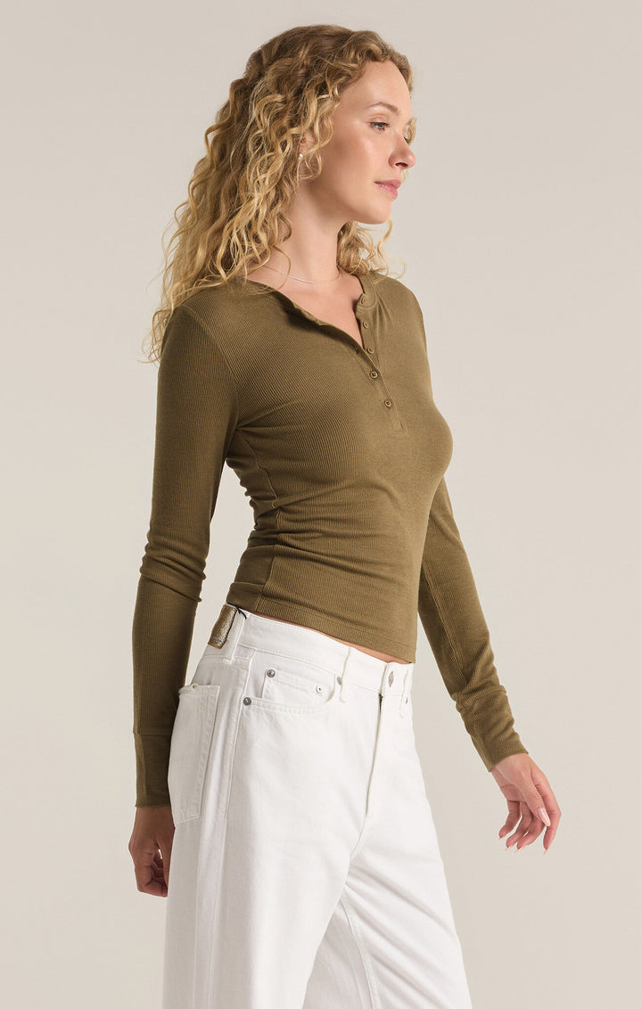 Scarlett Rib Henley