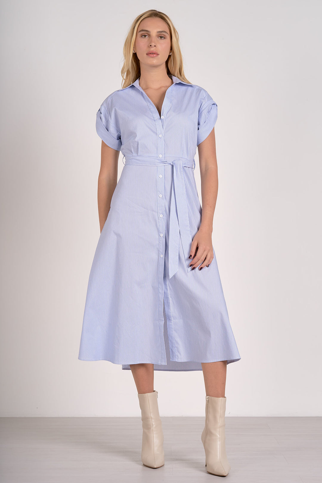 Jaime Collared Button Down Dress