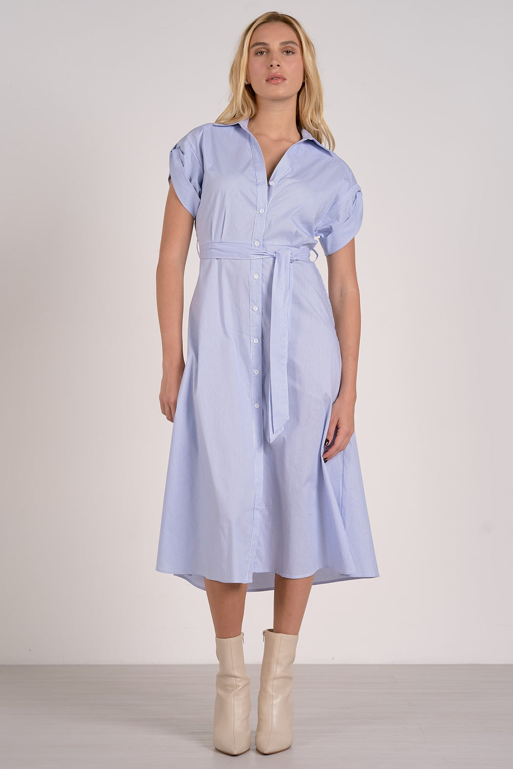 Jaime Collared Button Down Dress