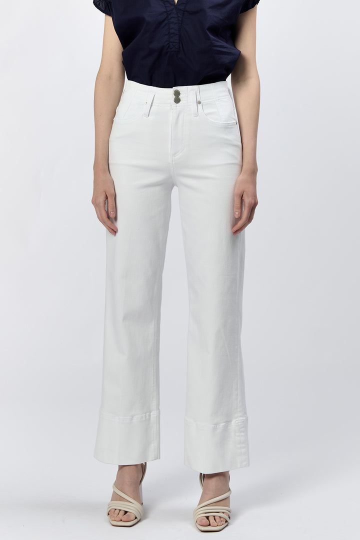 Holly Straight Leg White Jean