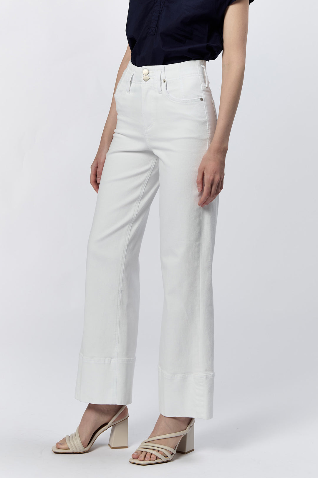 Holly Straight Leg White Jean