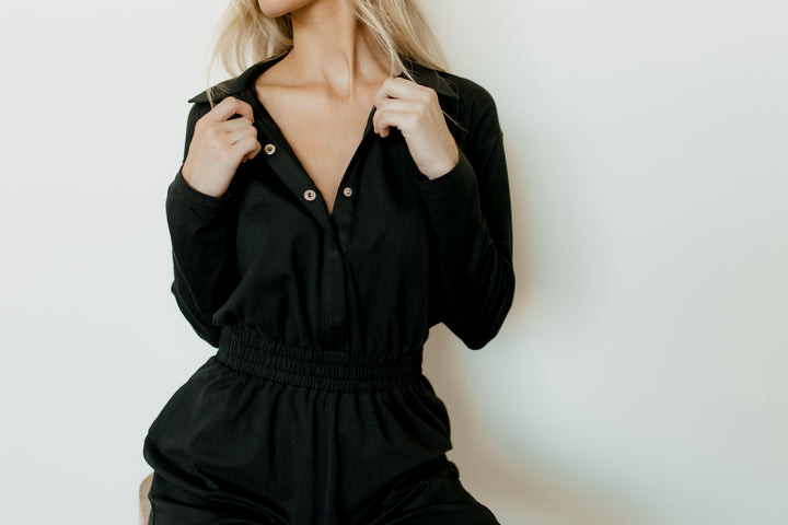 Vivi Long Sleeve Jogger Jumpsuit